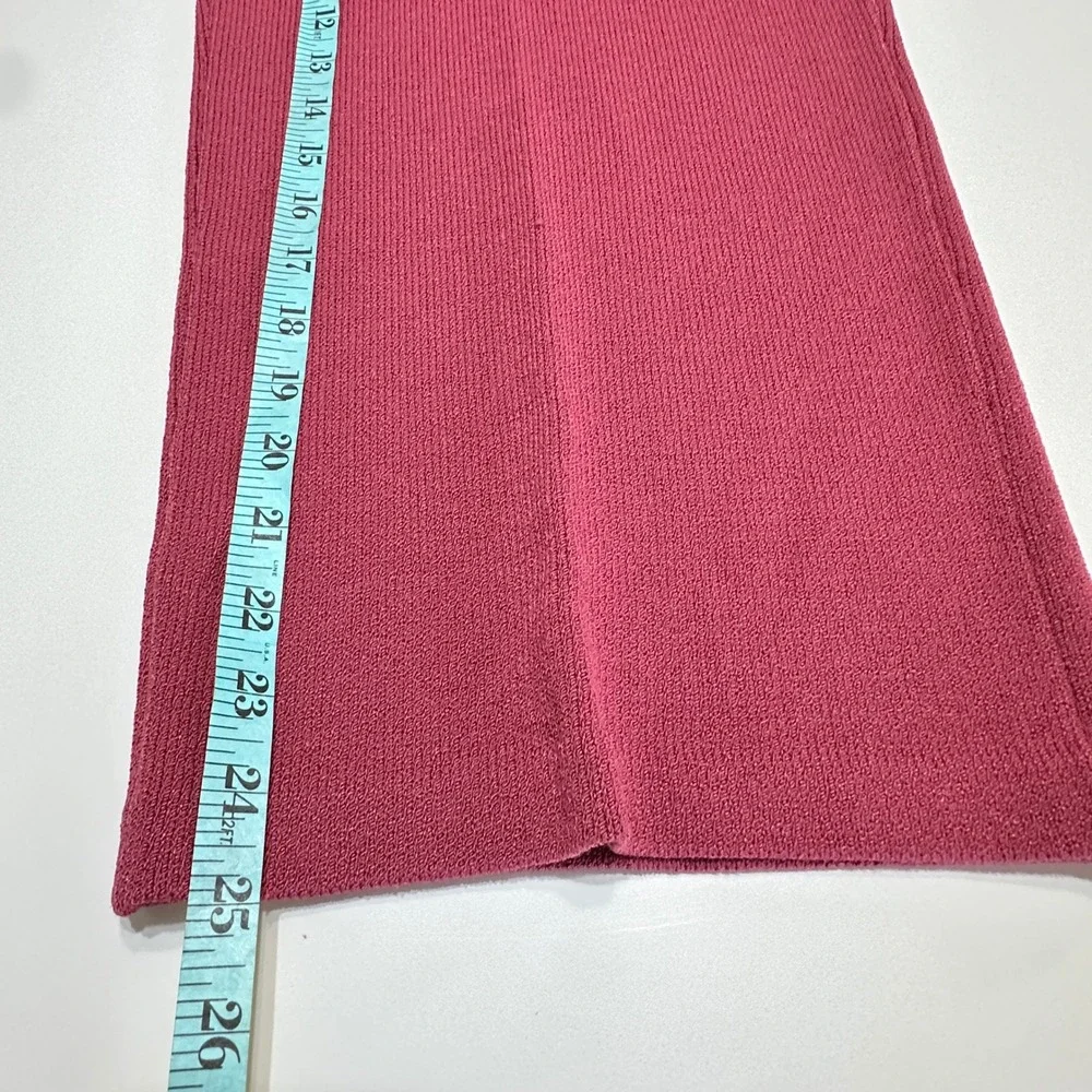St. John Collection Rose Pink Cropped Wide-Leg Pants